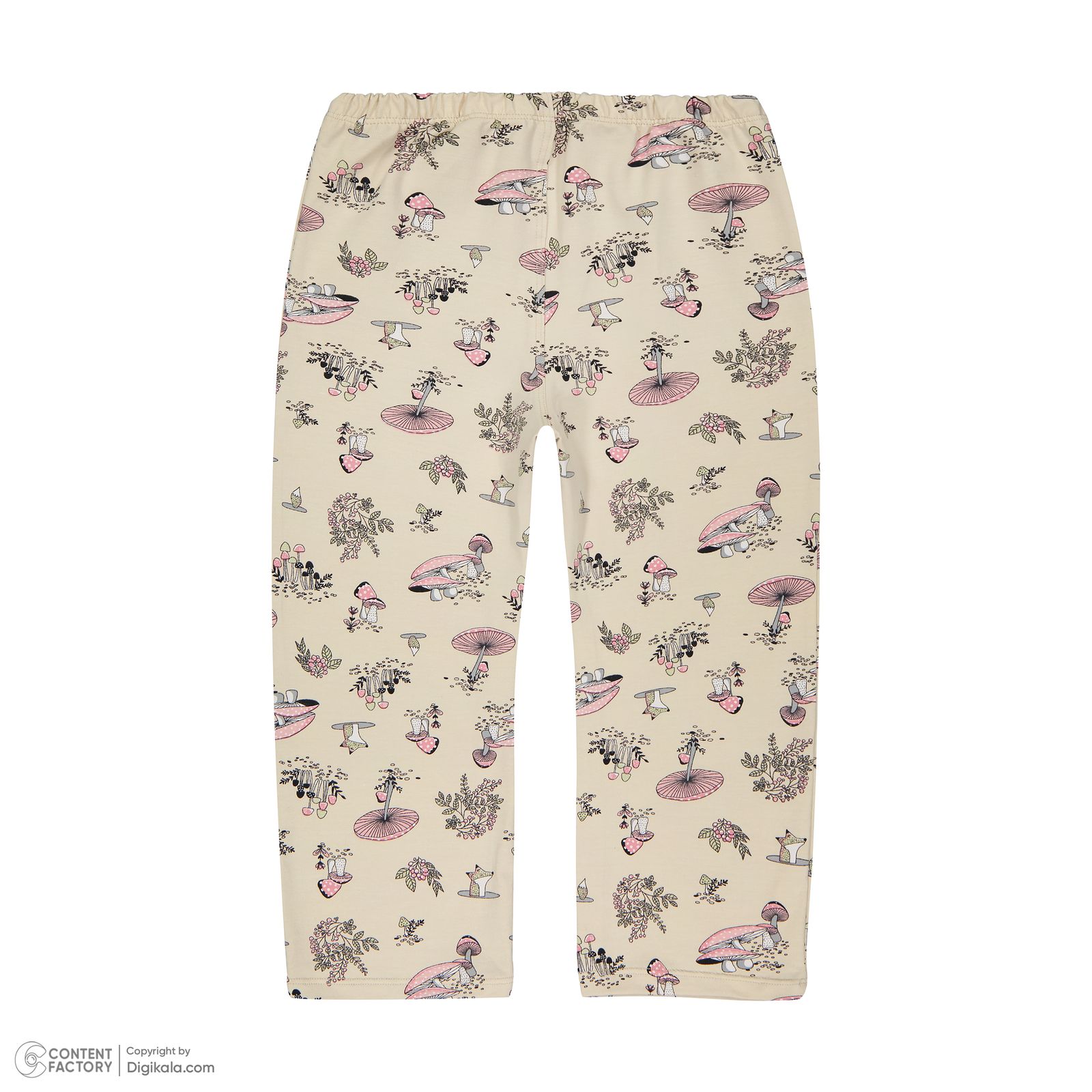 ست تی شرت و شلوار دخترانه ناربن مدل 1183 رنگ زرد روشن - - 8