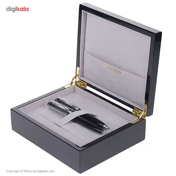 ست خودکار و خودنویس یوروپن مدل Fortبا گیره نقره ای