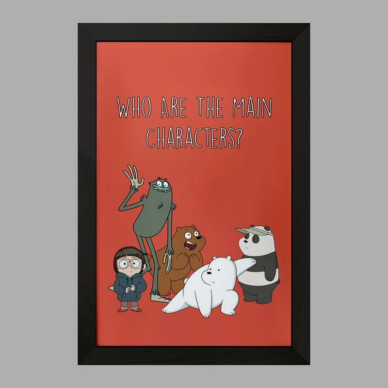 تابلو خندالو مدل انیمیشن سه خرس کله پوک کد 27634