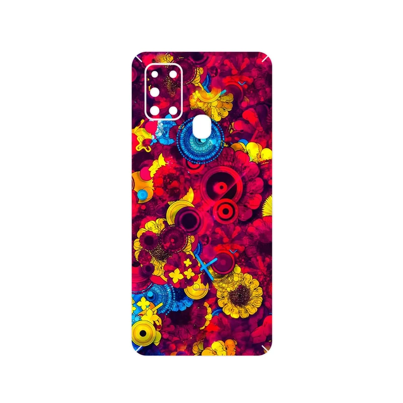 برچسب پوششی ماهوت مدل Vector Flower Garden Digital Art مناسب برای گوشی موبایل سامسونگ Galaxy A21s