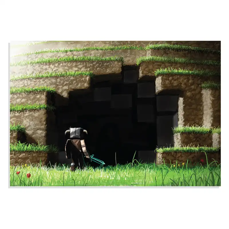 پوستر طرح بازی ماین کرفت MineCraft مدل NV0942