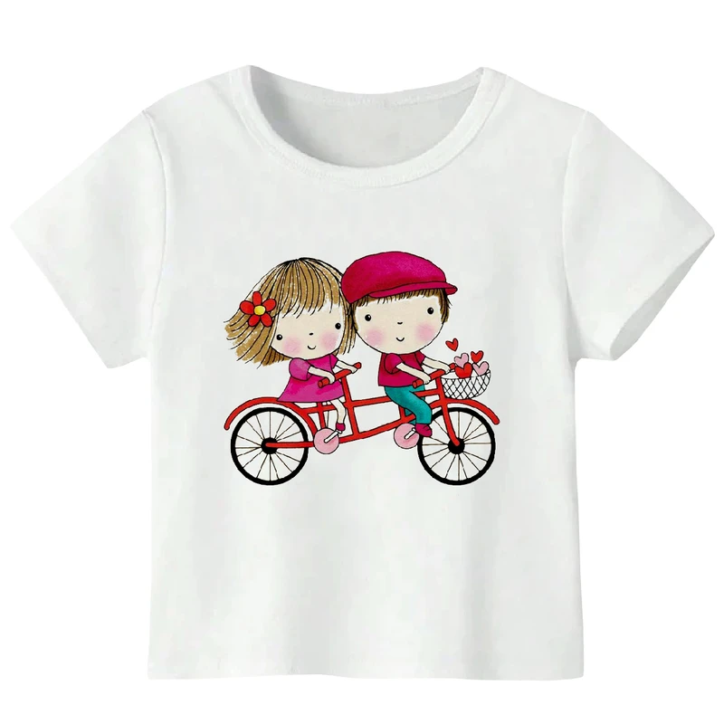 تی شرت آستین کوتاه دخترانه مدل دو دوست WS67