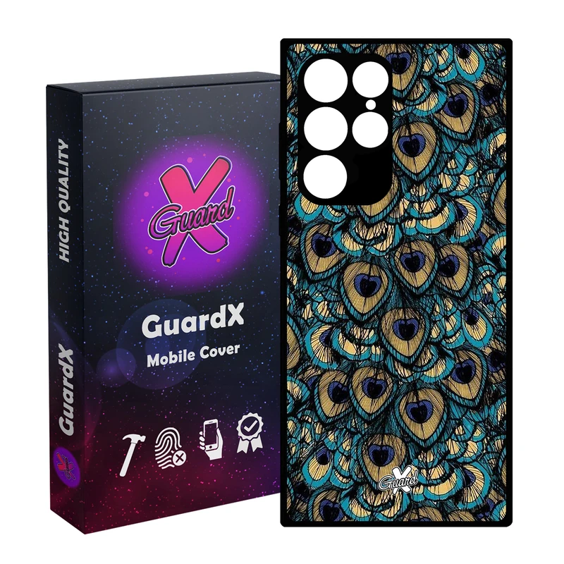 کاور گارد ایکس طرح Peacock مدل Glass10092 مناسب برای گوشی موبایل سامسونگ Galaxy S23 Ultra
