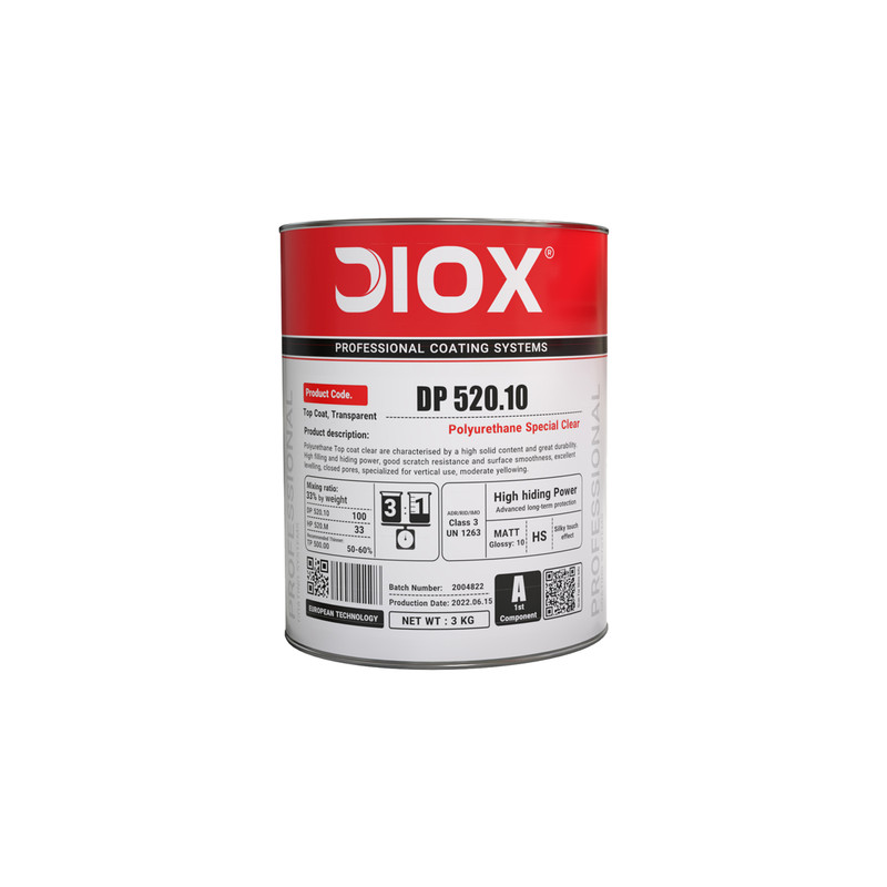کلیر پلی اورتان تمام مات ابریشمی دیوکس مدل DP520.10 حجم 3 لیتر به همراه هاردنر