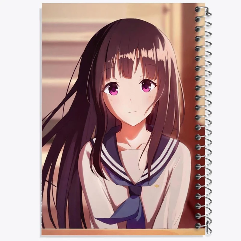 دفتر مشق 50 برگ خندالو مدل چیتاندا انیمه هیوکا Hyouka کد 17097