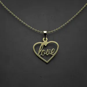 گردنبند طلا 18 عیار زنانه مدوپد مدل قلب کد S2-1-1027