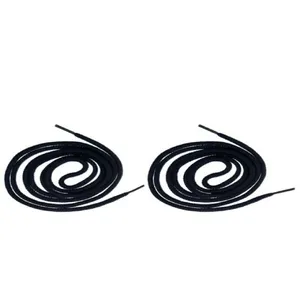 بند کفش مدل گرد ساده 120 کد 26 رنگ مشکی بسته 2 عددی