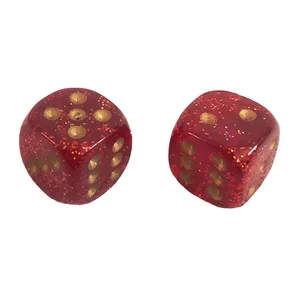 تاس بازی چسکس مدل Glitter Ruby کد CHX 27904 بسته 2 عددی 