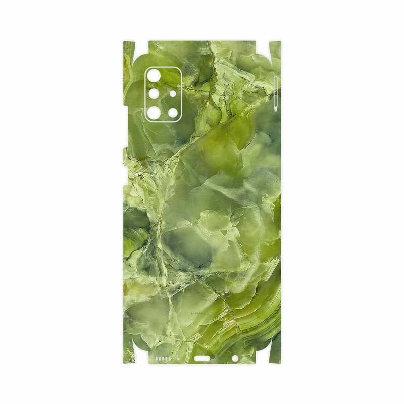 برچسب پوششی ماهوت مدل Green Crystal Marble-FullSkin مناسب برای گوشی موبایل سامسونگ Galaxy A51