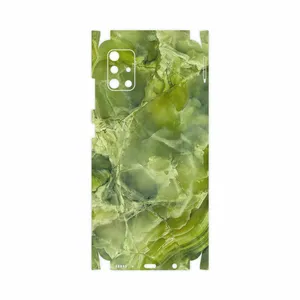 MAHOOT Green Crystal Marble-FullSkin Cover Sticker for Samsung Galaxy A51