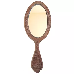 آینه آرایشی مدل چوبی طرح بانو جان