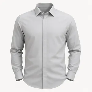 پیراهن آستین بلند یقه برگردان مردانه مدل هوفر کد TOC