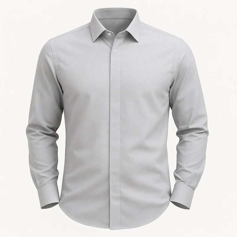 پیراهن آستین بلند یقه برگردان مردانه مدل هوفر کد TOC