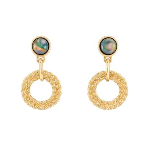 گوشواره میخی زنانه مدل حلقه ای