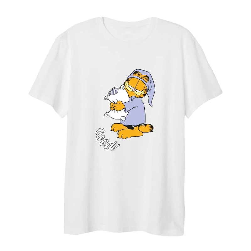 تی شرت لانگ آستین کوتاه زنانه مدل گارفیلد خسته