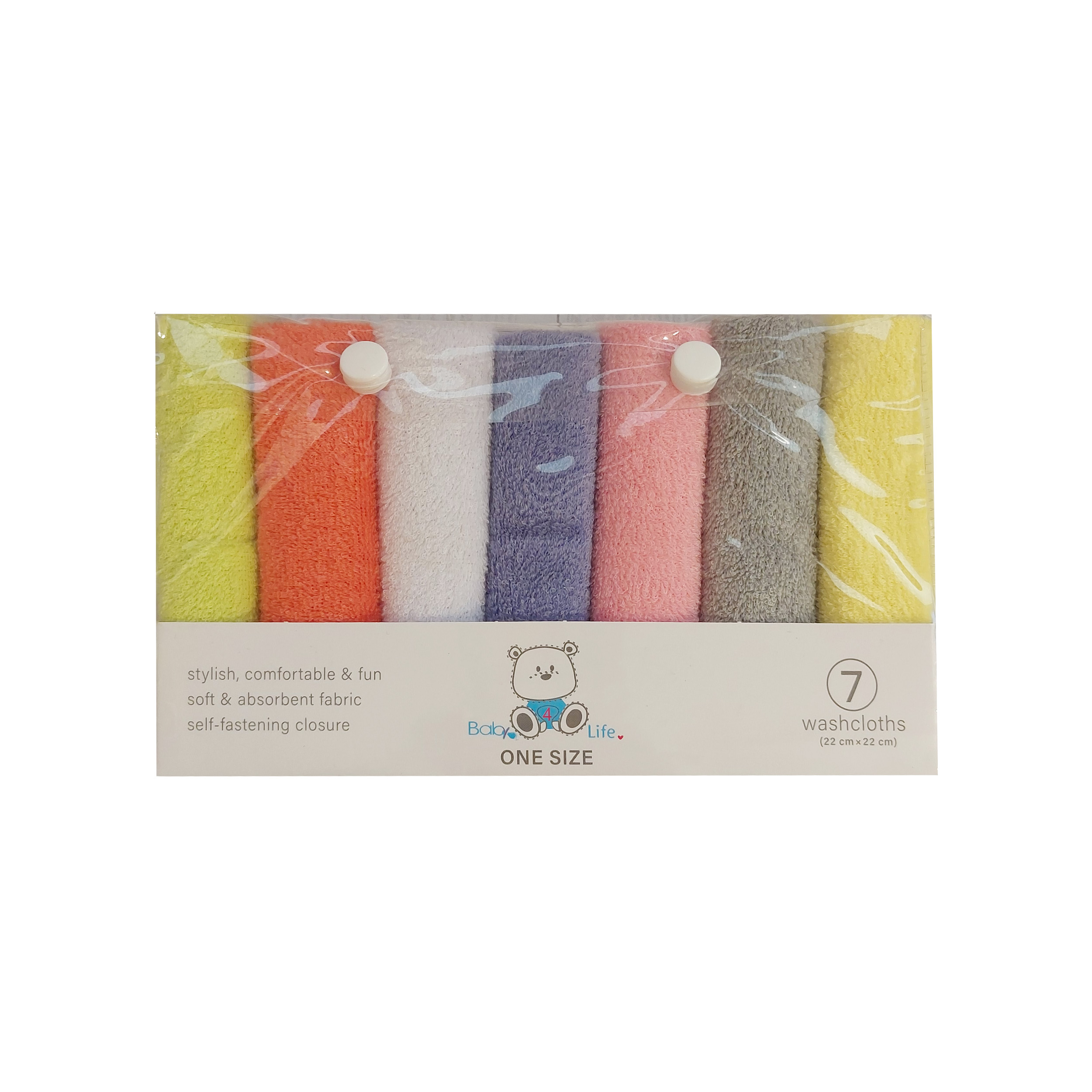 دستمال حوله ای نوزاد بی بی فور لایف مدل 1941 مجموعه هفت عددی