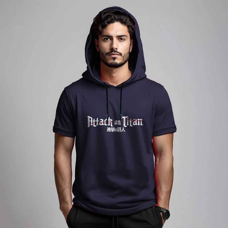 تی شرت کلاه دار مردانه مدل 14020828c