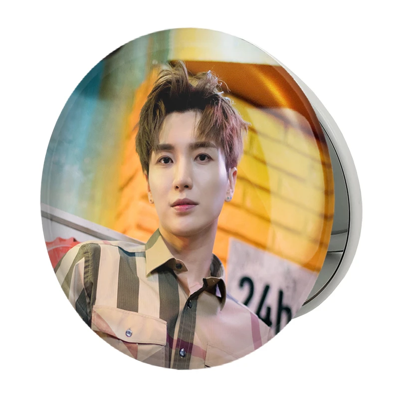 آینه جیبی خندالو طرح لیتوک گروه سوپر جونیور Super Junior مدل تاشو کد 12171 