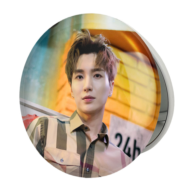 آینه جیبی خندالو طرح لیتوک گروه سوپر جونیور Super Junior مدل تاشو کد 12171 