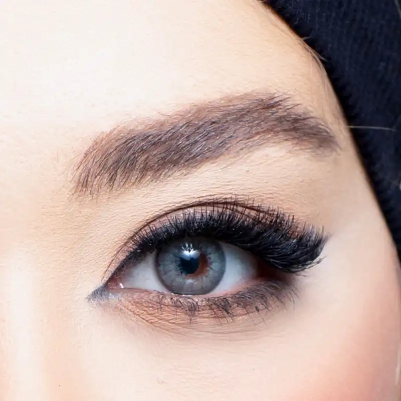 لنز چشم رویال ویژن کد 366 رنگ سبز طوسی هاله دار