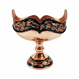 شکلات خوری قلم زنی مسی مدل الماس تراش کد k01