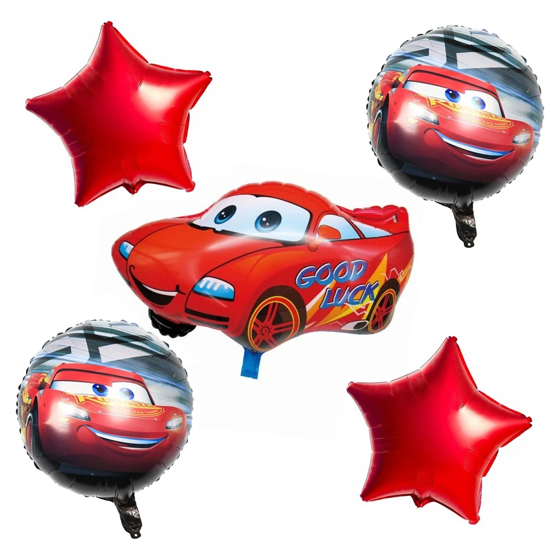 بادکنک فویلی طرح ماشین مک کوئین کد DB22 مجموعه 5 عددی