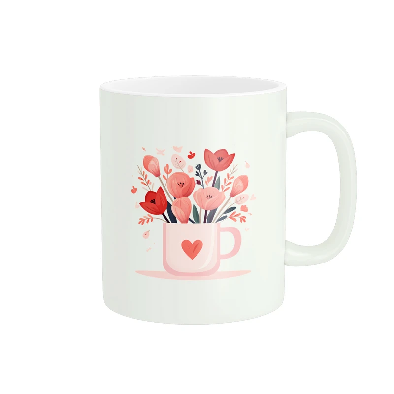 ماگ پاد آفرین مدل گل کد DKC27