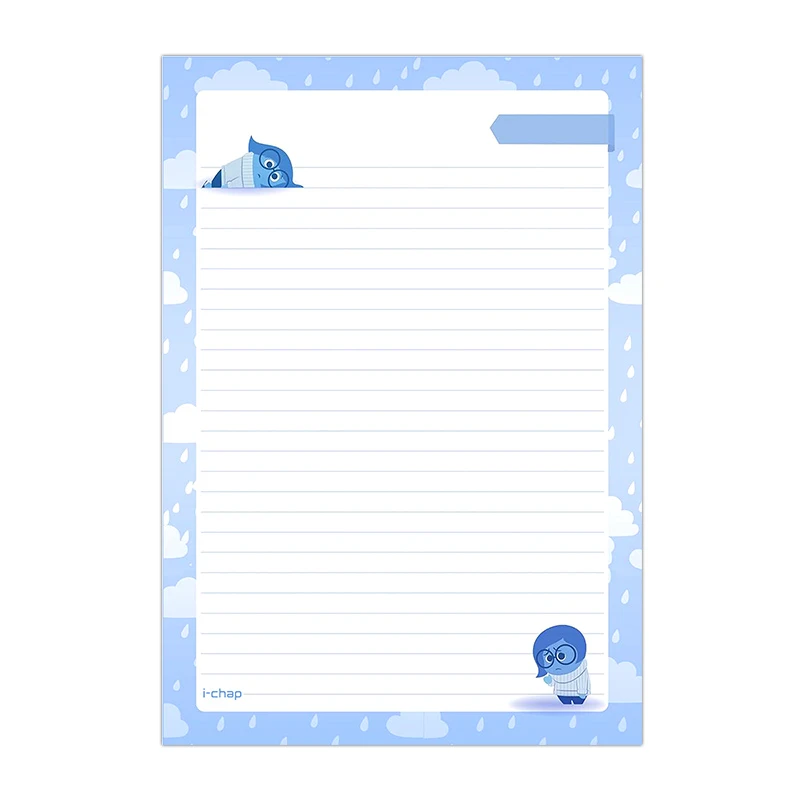 کاغذ A4 آی چاپ مدل خط دار طرح inside out کد K114 بسته 10 عددی