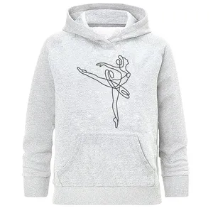 هودی زنانه طرح مینیمال رقص باله مدل H555