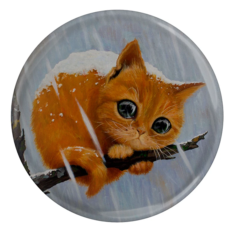 پیکسل طرح گربه و برف مدل S10398