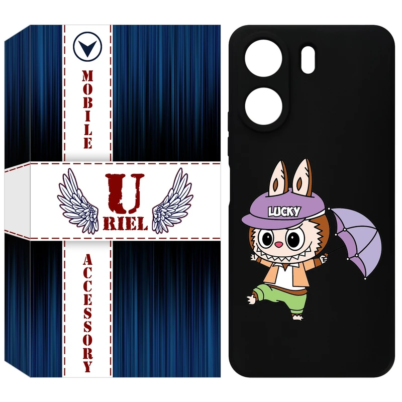 کاور یوریل مدل KSH کد 125 طرح عروسک لبوبو مناسب برای گوشی موبایل شیائومی Redmi 13C 4G / Poco C65