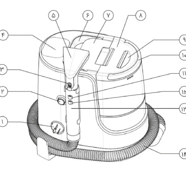 فرش شوی و مبل شوی بلانتون مدل BCZ-CC2101