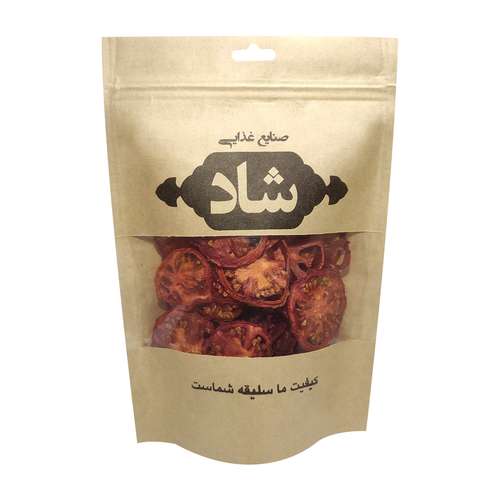 اسلایس گوجه فرنگی خشک صنایع غذایی شاد - 100 گرم