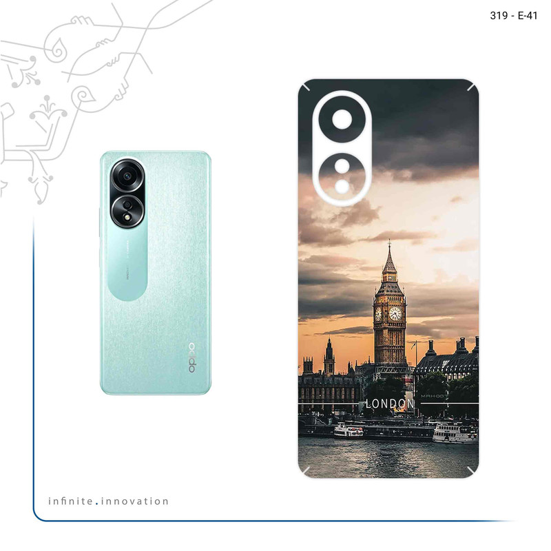 برچسب پوششی ماهوت مدل London_City مناسب برای گوشی موبایل اپو A58 4G