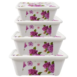 ظرف نگهدارنده مدل Rose بسته 4 عددی
