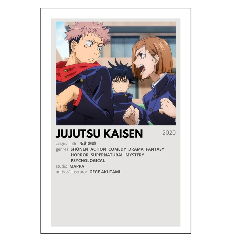 پوستر مدل انیمه جوجوتسو کایسن Jujutsu Kaisen کد 404