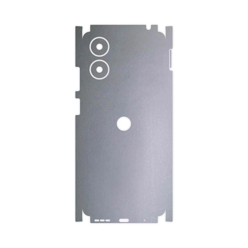 برچسب پوششی ماهوت مدل Matte-Silver-FullSkin مناسب برای گوشی موبایل موتورولا Moto G04