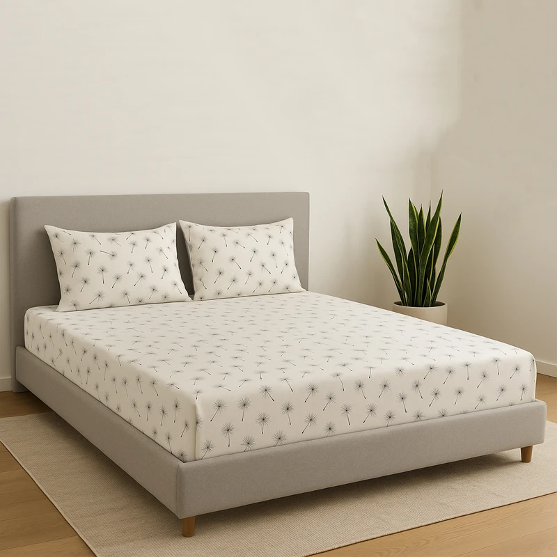 سرویس ملحفه 2 نفر 3 تکه مدل قاصدک