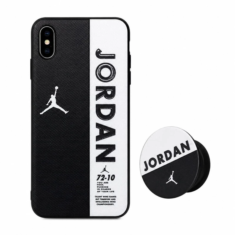 کاور مدل فانتزی طرح Michael Jordan مناسب برای گوشی موبایل اپل iPhone XsMax به همراه پاپ سوکت