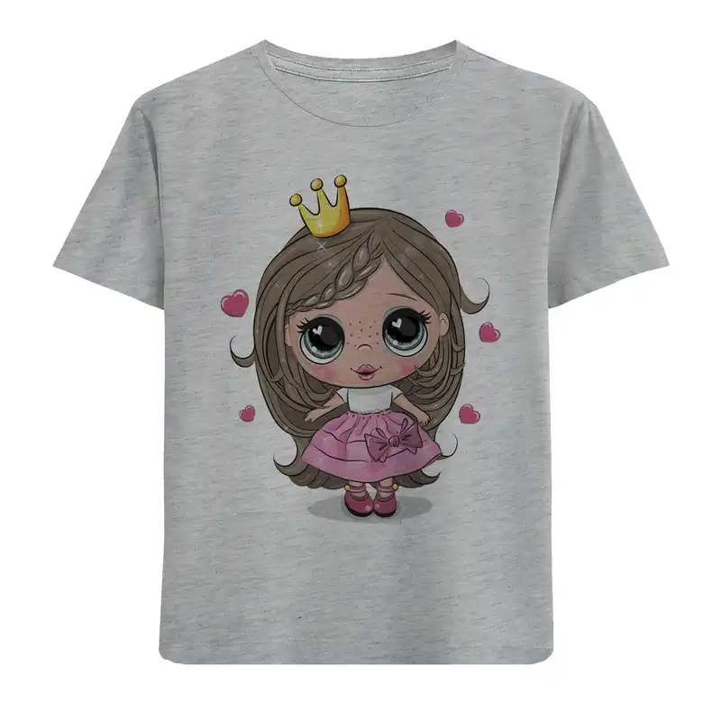 تی شرت آستین کوتاه بچگانه مدل پرنسس F733