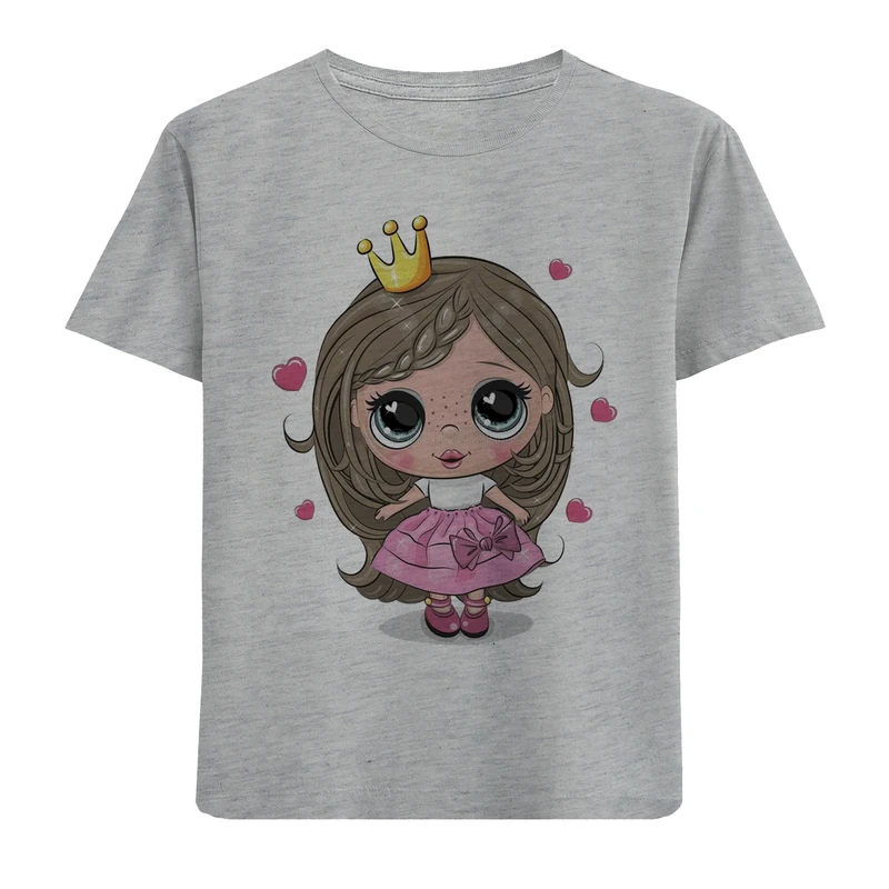 تی شرت آستین کوتاه بچگانه مدل پرنسس F733