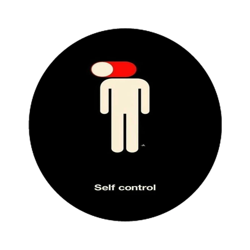استیکر لپ تاپ طرح Self control کد 3924