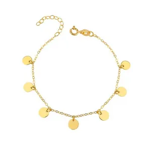  پابند طلا 18 عیار زنانه قیراط طرح دایره کد GH5522