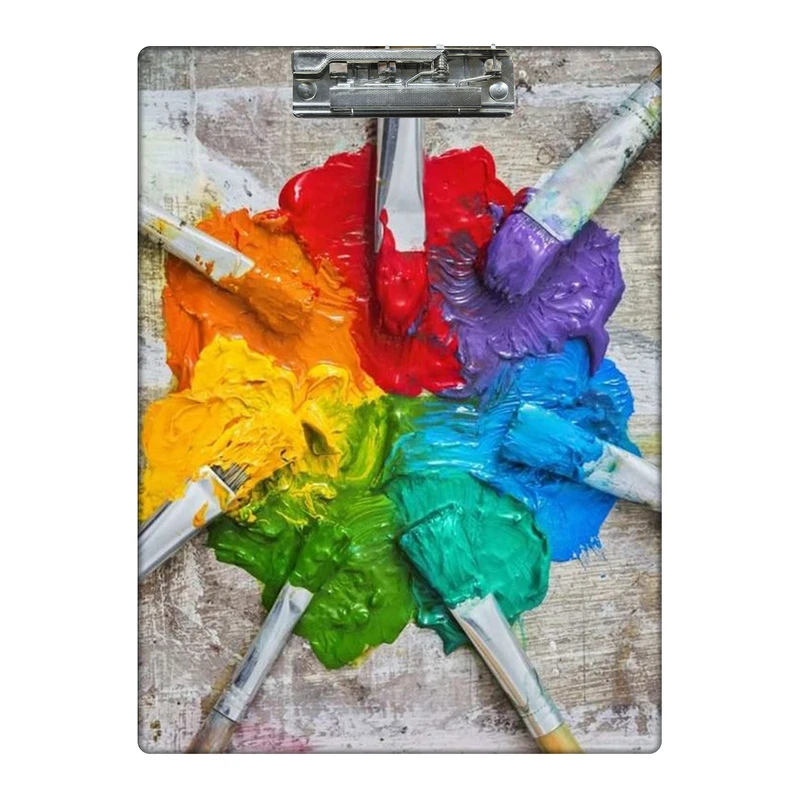 تخته شاسی طرح رنگ و ترکیب رنگ و قلمو کد 4949915 سایز A4