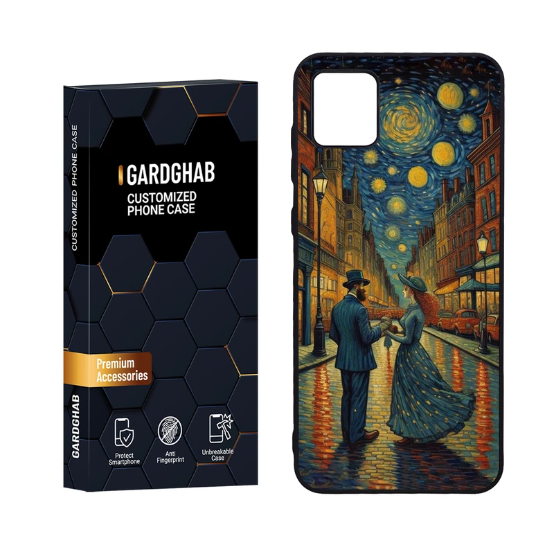 کاور گارد قاب مدل دورژله ای هنری مناسب برای گوشی موبایل سامسونگ Galaxy A04 4G