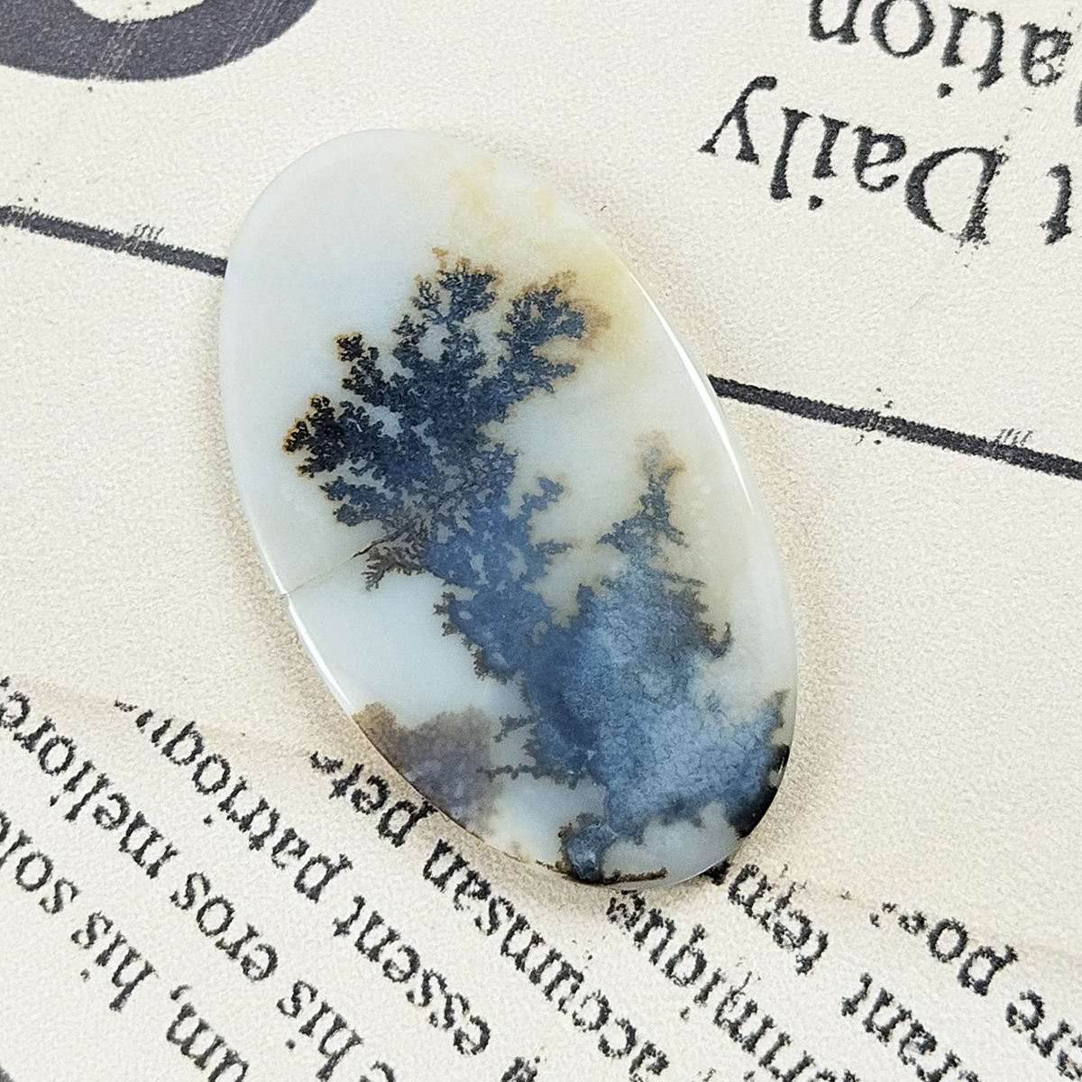 سنگ عقیق سلین کالا مدل شجر طبیعی طرح درخت کد 61