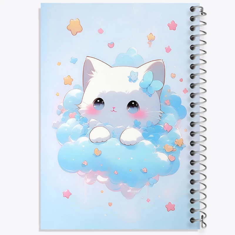 دفتر لیست خرید 50 برگ خندالو طرح گربه کیوت کد N3639