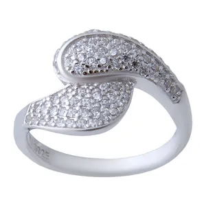 انگشتر نقره زنانه بازرگانی میلادی کد AWR_419