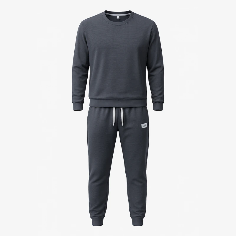 ست بلوز آستین بلند و شلوار راحتی زنانه مدل پارچه مراکشی بیسکویتی کد 4147