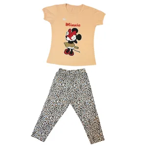 ست تی شرت و شلوار دخترانه مدل DP7002